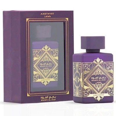 Lattafa Bade'e Al Oud Amethyst - Floral, Fruity, Amber, 3.4 Fl Oz