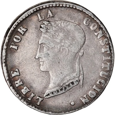 Monnaie, Bolivie, 4 Soles, 1856, Potosi, TB+, Argent, KM:123.2 - Photo 1/2