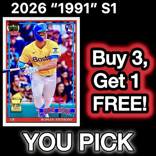 2026 Topps Series 1 - 1991 Inserts - You Complete Your Set! U-PICK! ๐ฅ๐๐ฅ