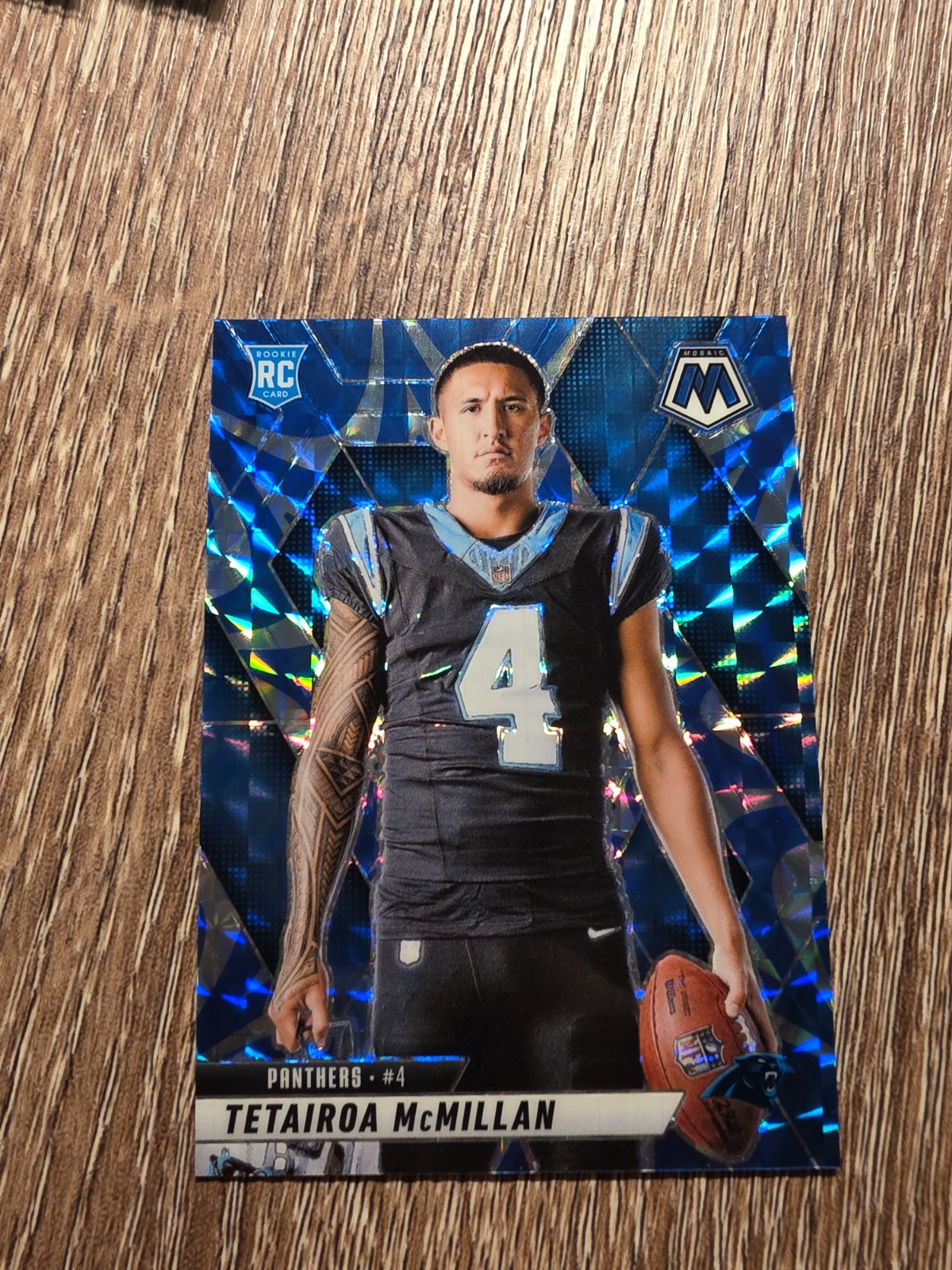 2025 Mosaic- Tetairoa McMillan Variations Reactive Blue Prizm #274 RC