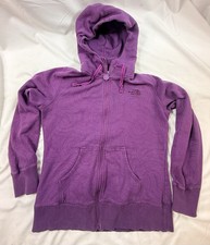 The North Face Hoodie Women's Size M Purple Swirl Pattern Full Zip Front Pockets