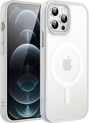 JETech Magnetisch Hülle für iPhone 12/12 Pro 6,1 Zoll / MagSafe (Grau)