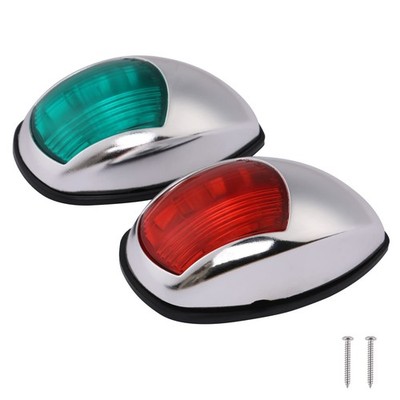 Pontoon Navigation Lights Red and Green Bow Light LED Marine USCG 2 NM Waterproo