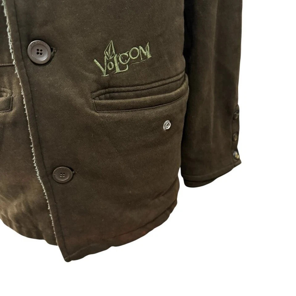 Rare Design Vintage Volcom Sherpa Collar Jacket - Y2K 2000s Era - Image 3 of 4
