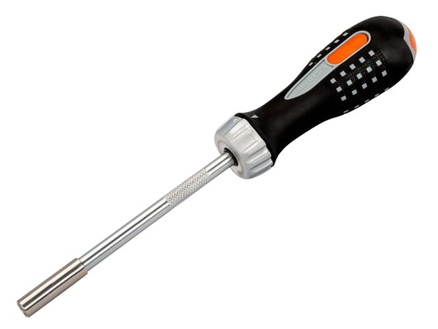 Bahco BAH808050 Ratchet Screwdriver & 6 Screwdriver Bits