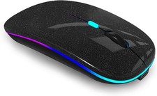 Dual Mode Bluetooth Mouse Rechargeable Pearl
