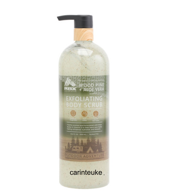 RBX ~ Wood Pine & Aloe Vera Exfoliating Body Scrub 33.8 fl oz