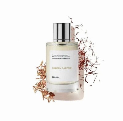 Dossier Ambery Saffron Eau de Parfum Spray, 1.7oz / 50ml Unisex Fragrance