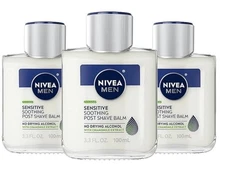 Nivea Post Shave Balm for Men Sensitive 3.3 fl oz 100 ml 3 Pack