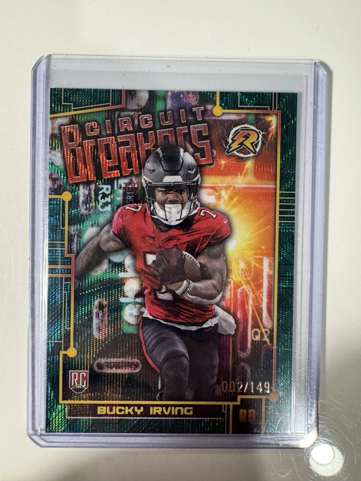 Bucky Irving Topps Resurgence Circuit Breakers #CB22 Blue Surge