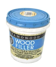 FamoWood Latex Wood Filler Paint Low Odor 24 oz White Pine Finish 070623-728063