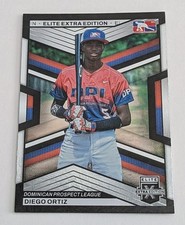 2023 Panini Elite Extra Edition #182 Diego Ortiz Dominican Prospect League 