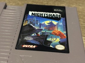 Nightshade Nintendo Nes Cleaned & Tested Authentic