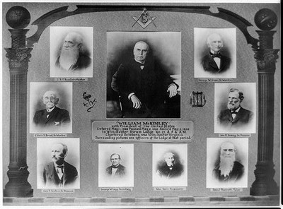 Photo:William McKinley Winchester Hiram Lodge No 21 Masonic Officers c1922