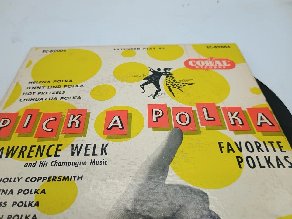 Lawrence Welk - Pick A Polka - Coral - CRL 56100 VG+ Extended Play 45 2 45's - Image 2 of 4