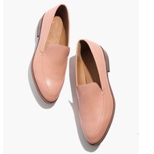 Madewell Pink Leather Slip On The Frances Loafer Women's Size 7