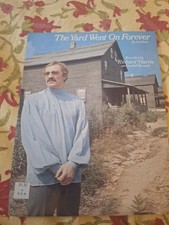 SHEET MUSIC-RICHARD HARRIS- THE YARD WENT ON FOREVER