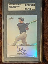 2015 Leaf Metal Draft BA-AJ1 Aaron Judge Rookie SCG Authentic Auto Grade 10