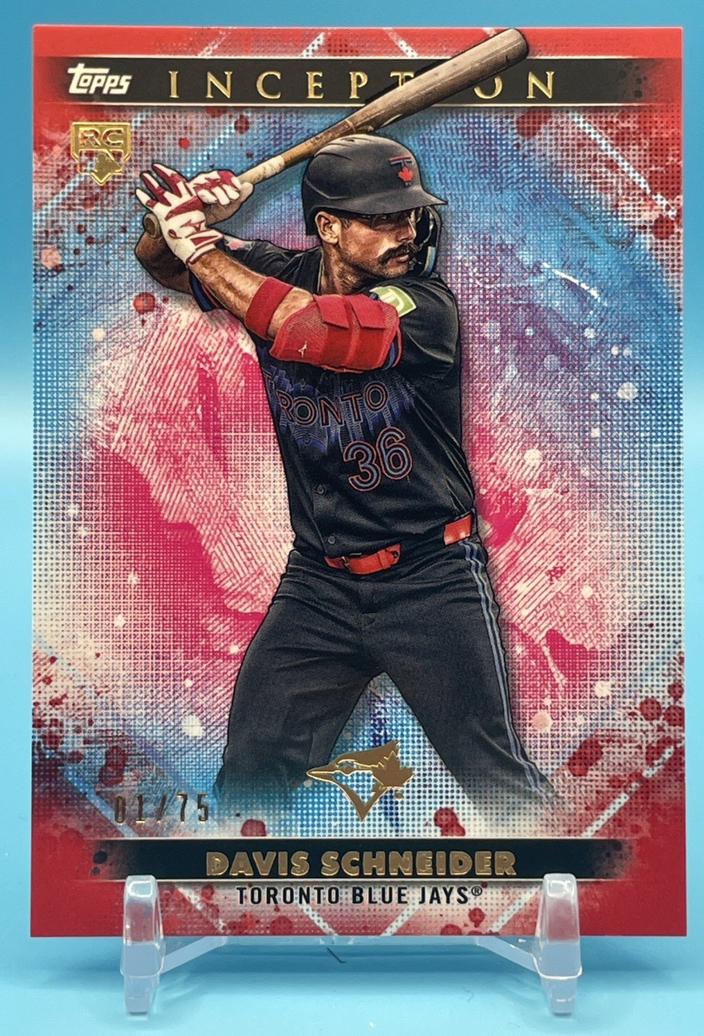 2024 Topps Inception RC Davis Schneider Red /75 Rookie #4