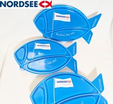 NORDSEE 3x Fischschalen mit Deckel Duni Original Vintage 90er Fast Food Werbung