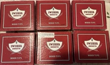6 Swisher Sweets Wood Tip Cigar Boxes EMPTY