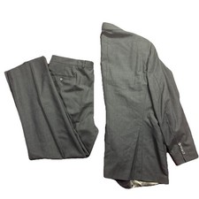 Ralph Lauren Polo University Club Suit Mens Gray Wool Made USA 2 Piece Set