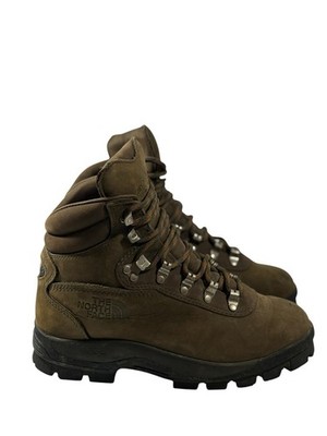 The North Face Brown Leather Women s Hiking Boots  6.5 Camping Retro Heavy Duty