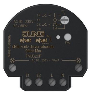 Jung eNet Funk-Universalsender 2fach FMUS2UP