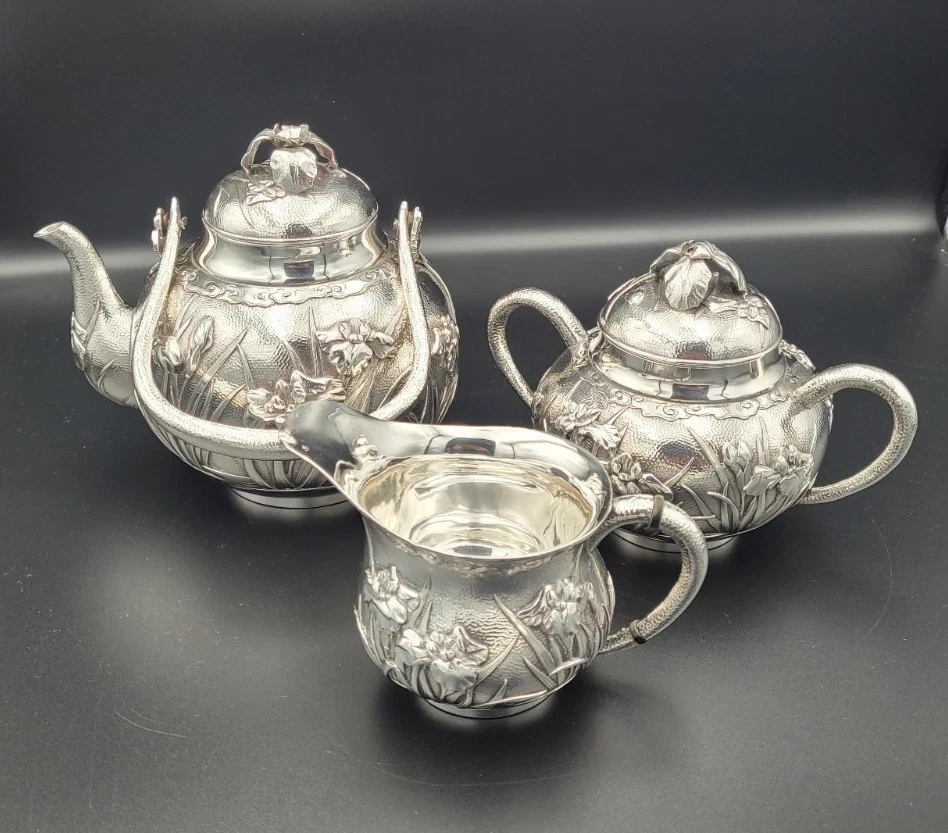 Japanese Antique US Sterling Silver Teapots, Coffee Pots & Sets