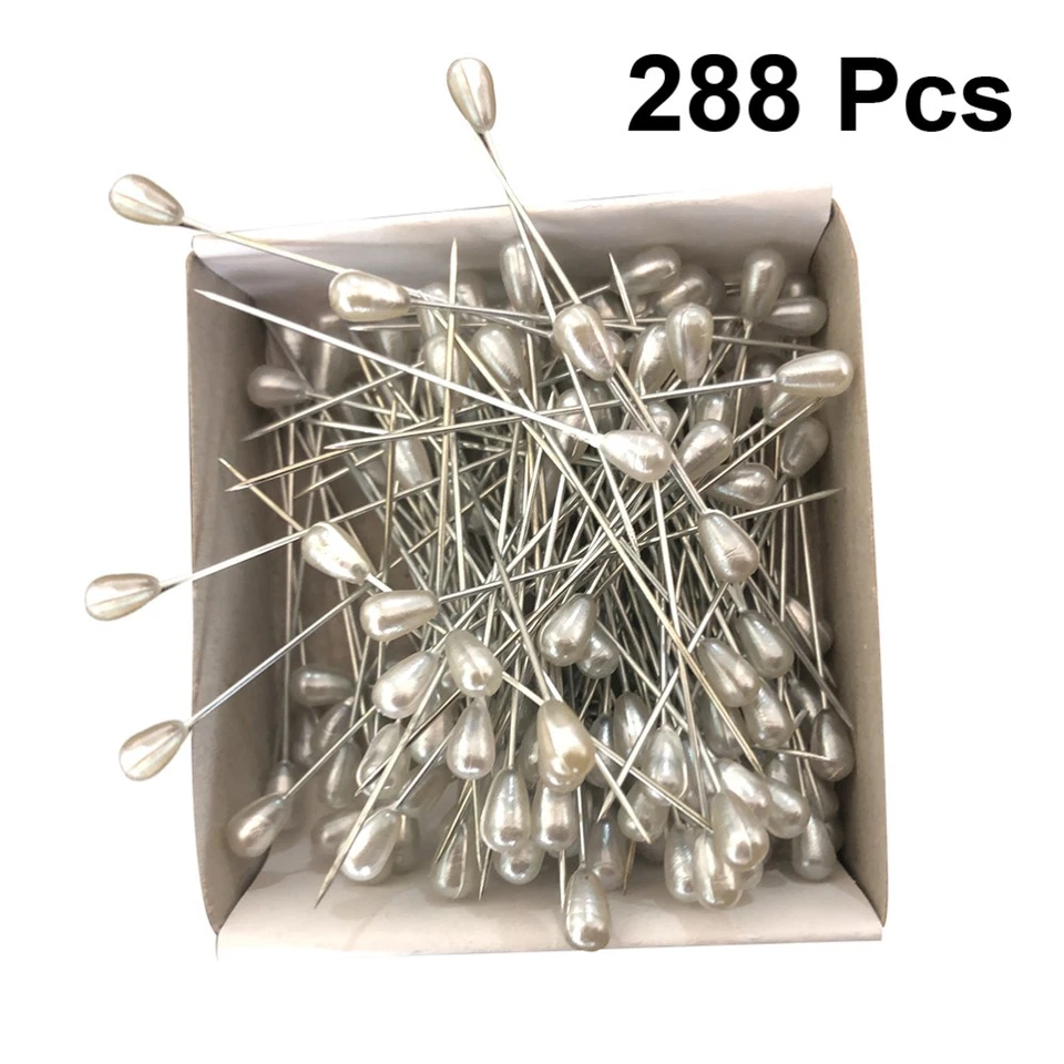  288 Pcs Sewing Pin Wasserabfall -Perlennadel Flache Gerade Stifte - Bild 4 von 4