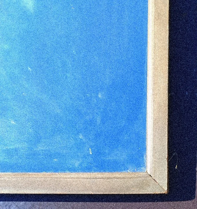 ESPEJO CASI ANTIGUO DE LA ERA DE LA DEPRESIÓN DE LOS AÑOS 30 19X23 MARCO DE VIDRIO 22 X32 colgante de pared.Fa Foto 4 de 4