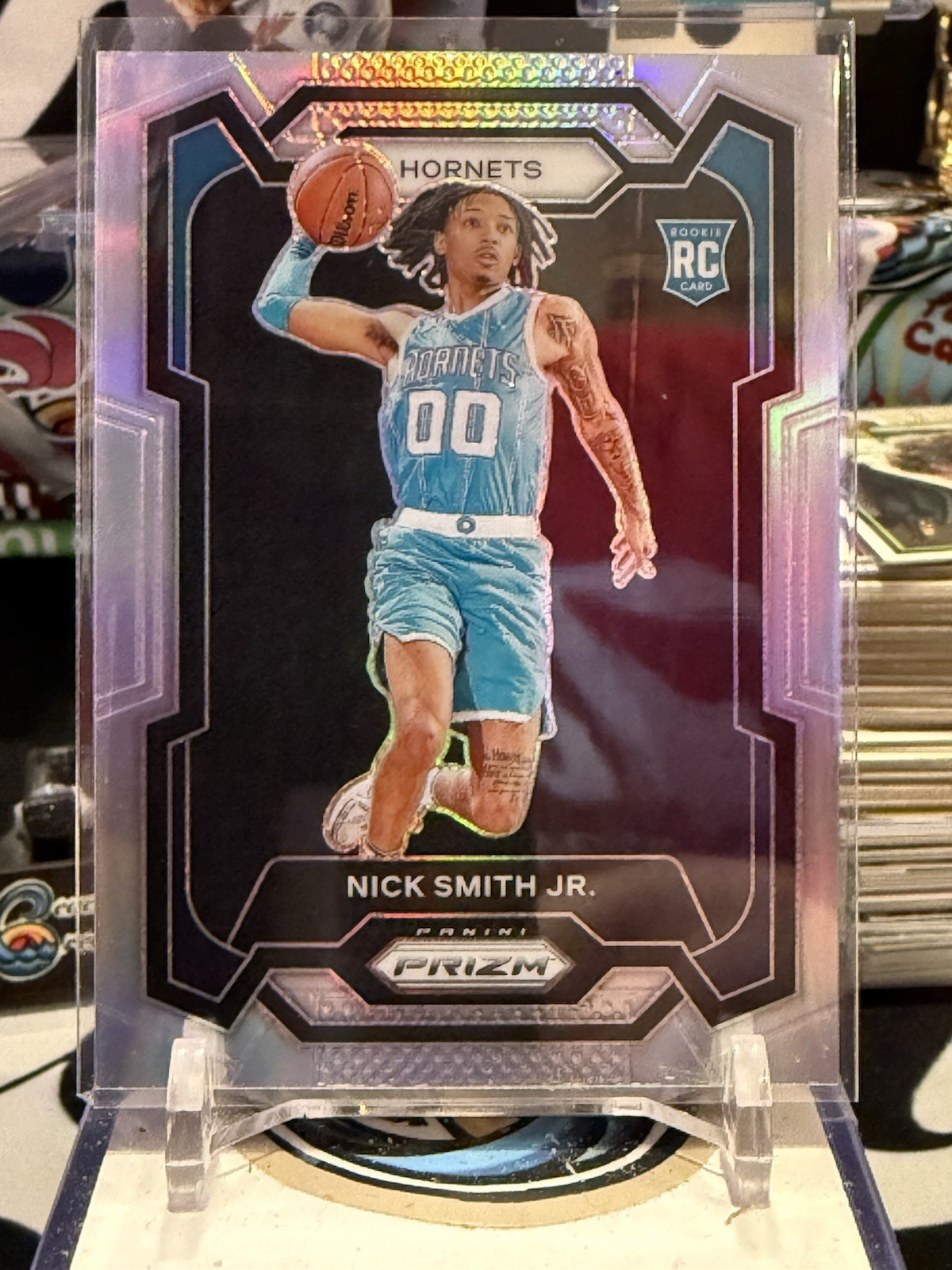 2023-24 Panini Prizm 135 Nick Smith Jr. Charlotte Hornets Silver Prizm RC TZ 13E
