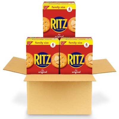 RITZ Original Crackers Family Size Pack of 3 and SOUR PATCH KIDS Glow Ups Candy