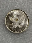 Vintage 1983 Sunshine Mining 1 oz .999 Silver Round ~ Eagle & Sun Rays  Lustrous