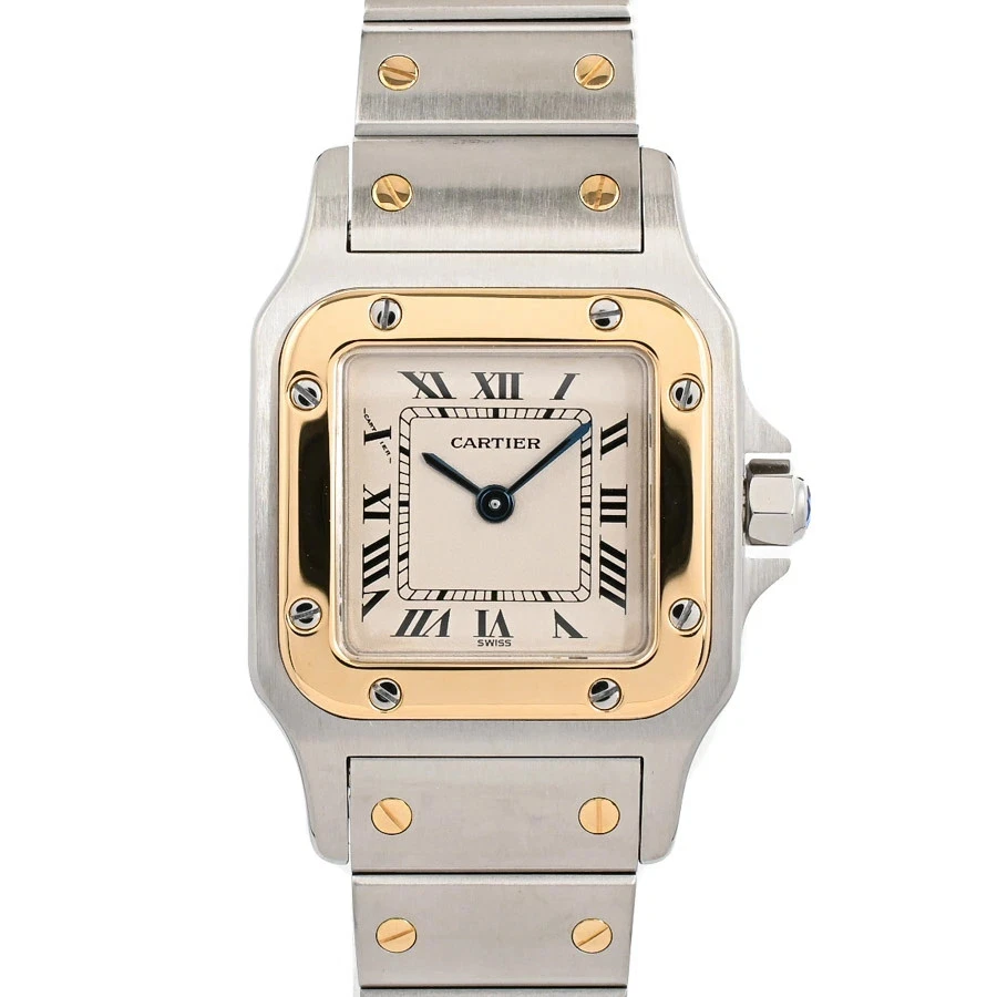 CARTIER Santos Galve Sm W20012C4 White Ladies Used Watch #53026