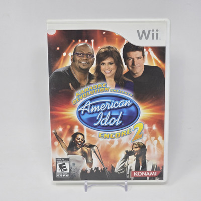 Karaoke Revolution Presents American Idol Encore 2 (Nintendo Wii) CIB & TESTED