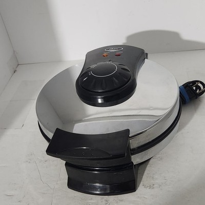 OSTER Round Waffle Maker Model 3883 Stainless Steel Nonstick Tested And Working