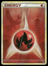 Pokémon Fire Energy #89/95 Call of Legends Ho-Oh Full Art Holo 2011 HP