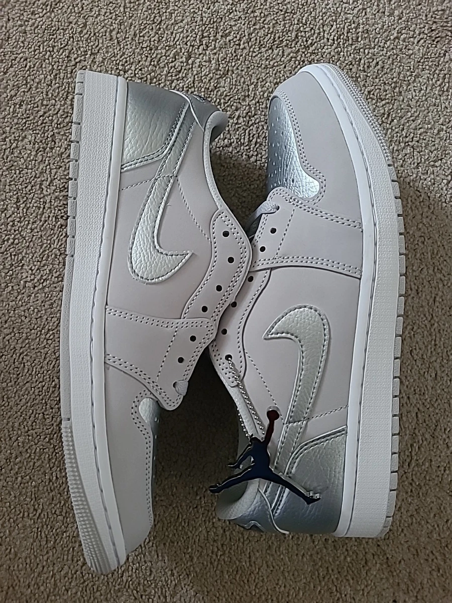 Jordan 1 Retro OG Low Metallic Silver - огромный выбор по лучшим