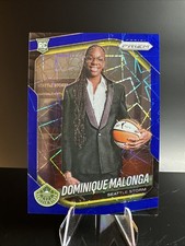 2025 Prizm WNBA Dominique Malonga BLUE VELOCITY Prizm Variation STORM
