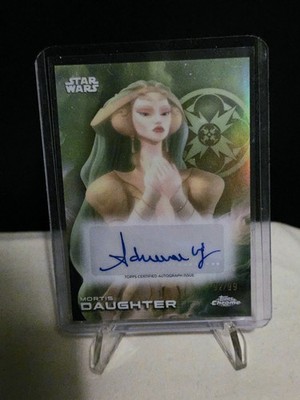 2025 Topps Chrome Star Wars - Mortis Daughter #A-AW Adrienne Wilkinson Autogramm /99