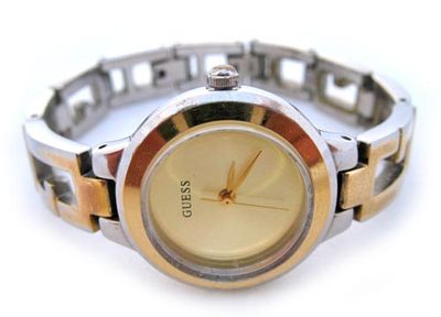 Vintage Y2K 2000s Guess Watch Womens Wristwatch Yellow Dial  display picture 1