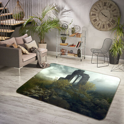 3D Arch Stone ZHUA647 Game Non Slip Rug Mat Photo Carpet Zoe