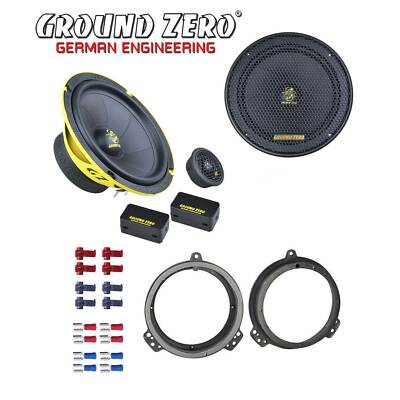 Ground Zero Auto SPL Lautsprecher System 16,5cm für Audi A4 ab 2002