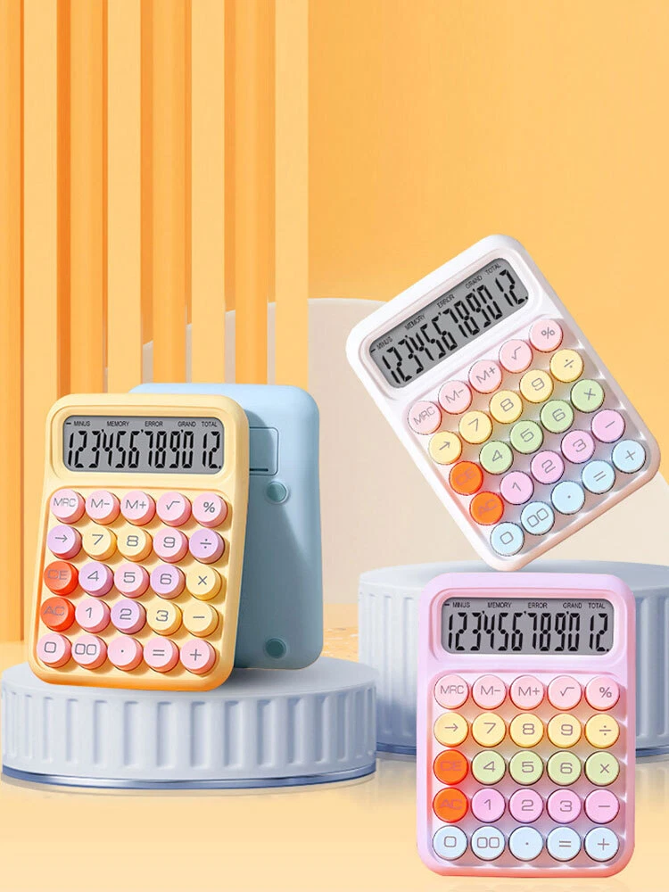 Portable Mechanical Keyboard Calculator for Office and School Use