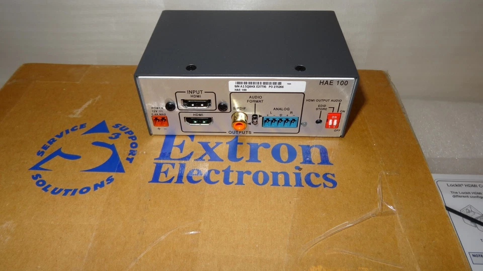 Extron HAE 100 HD HDMI Audio De-Embedding  Extractor, cable EQ USB configuration - Image 3 of 4