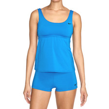 Nike Women's Blue Scoop Neck Tankini Top NESSA224-480 Size S - NWT