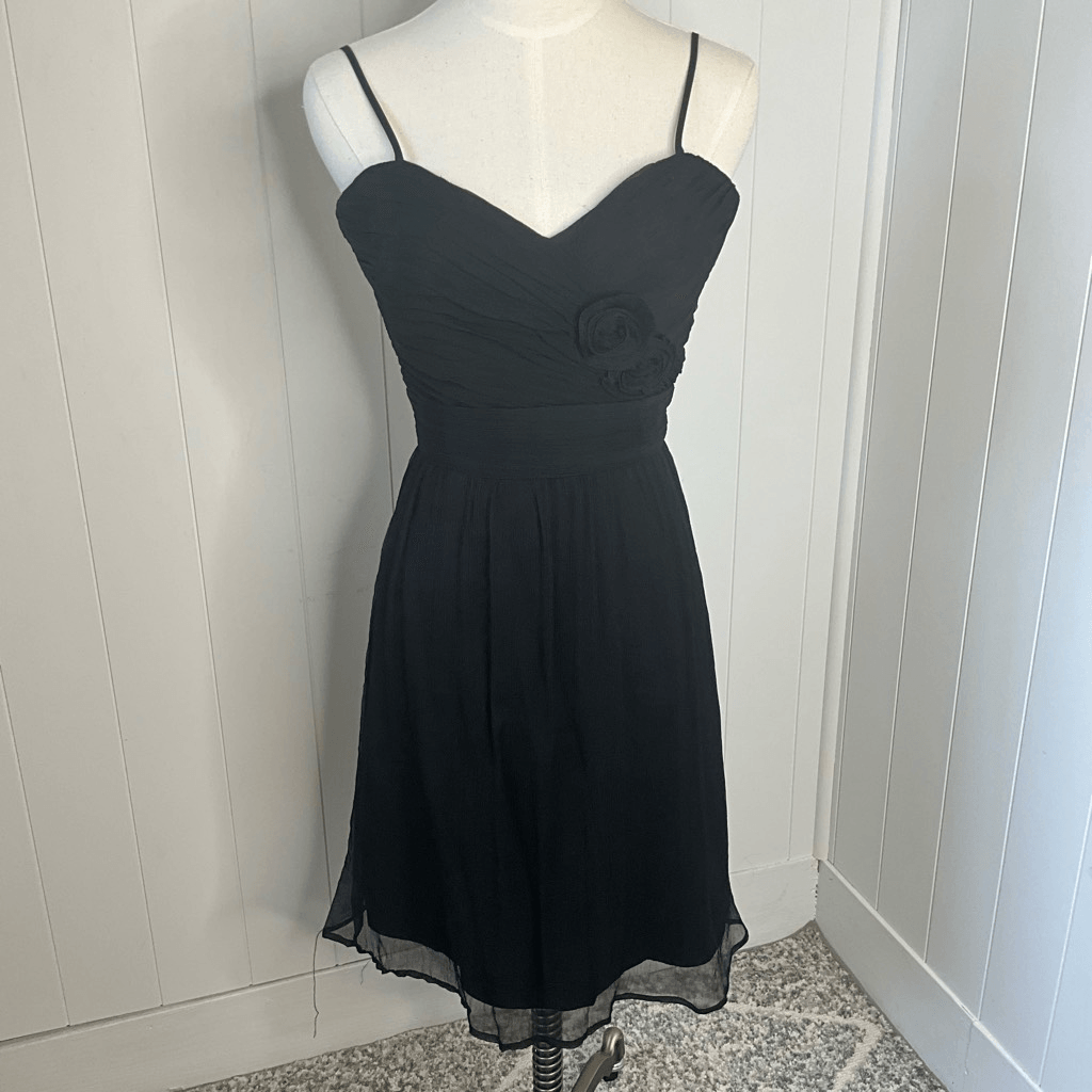 silk flowy mini dress Avec Les Filles Women's Tropical Satin Asymmetric Drape Mini Dress - Birds of Paradise