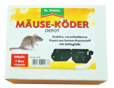 Musekder Depot Maus Kder Mausefalle Musefalle verschliessbar mit  Schlagfalle | eBay.de