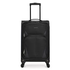 U.S. Traveler Aviron 22" Softside Expandable Spinner Luggage Carry On - Black